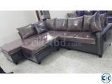 Comfortable Black L Shape Sofa