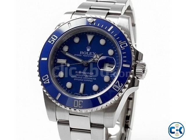 Blue Colour Rolex submeriner replica large image 0