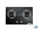 New 2 Burner Auto Gas cabinet Glass Stove Italy