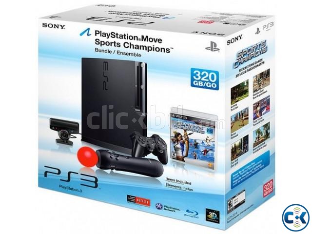 PS 3 320 GB Slim Modded with Move bundle package for Sale large image 0