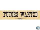 TUTOR WANTED