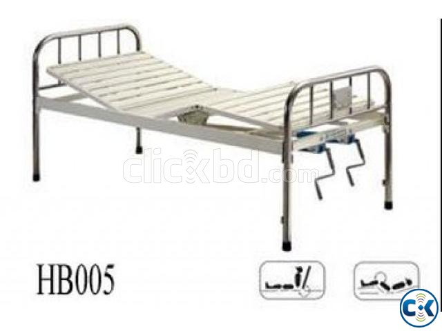 Hospital bed 2 side folding large image 0