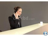 Front desk officer receptionist female.