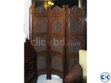 Akhroti Pakistani folding partition Blind Wallnut timber.