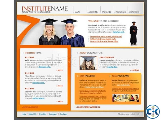 Educational Institute Website Design large image 0