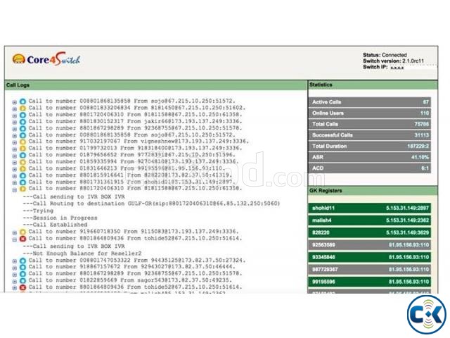 Core4switch introduces web based call monitoring tools which large image 0