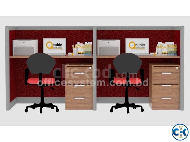 Office workstation for 2 person large image 0