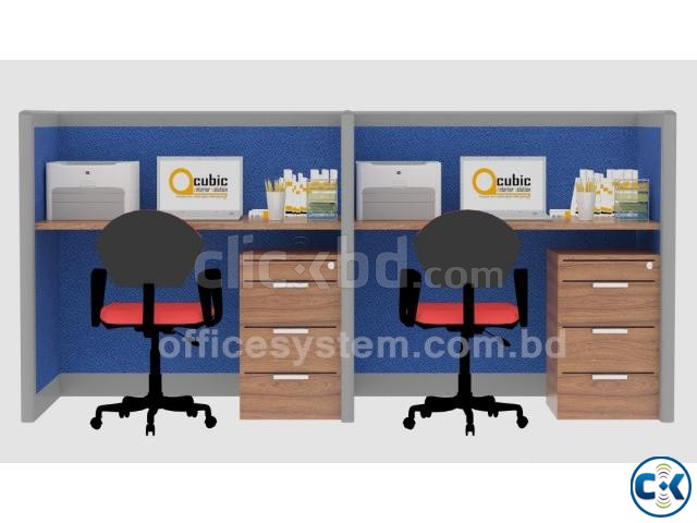 Office workstation for 2 person large image 0