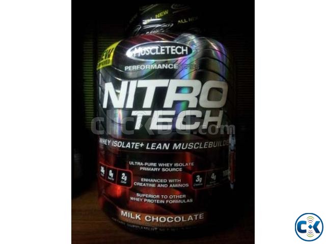 Nitro Tech 4lbs whey protein large image 0