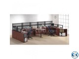 Corner office partition