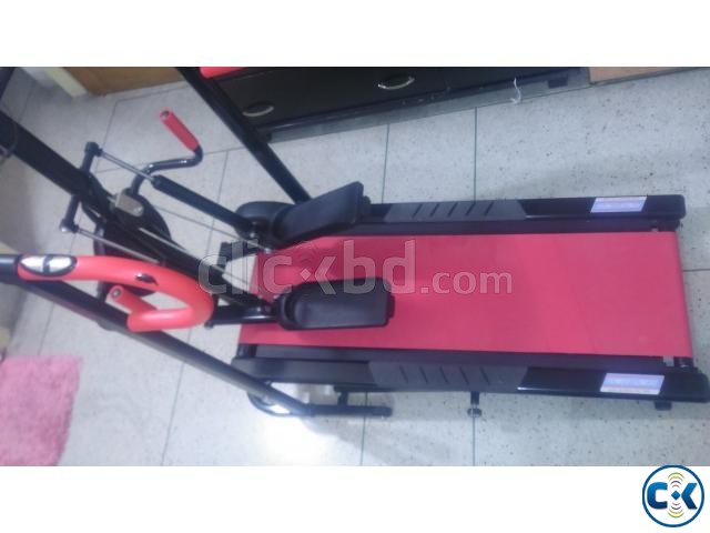 Treadmill- 4 in 1 foldable manual large image 0
