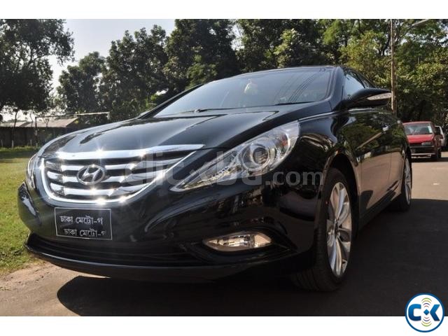 Hyundai Sonata Black 2010 large image 0