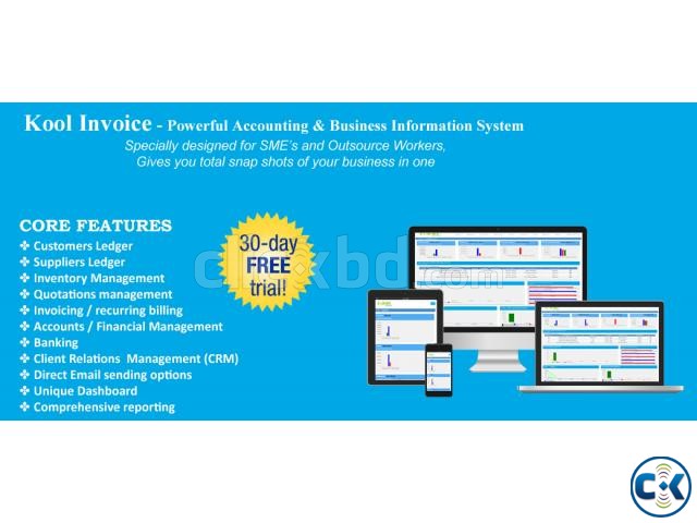 KOOL Invoice Easy Hosted accounting Software with CRM  large image 0