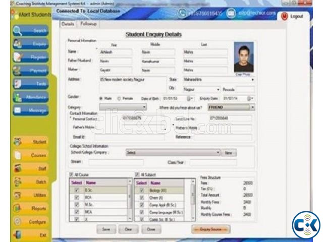 Coaching Institute Management Software large image 0