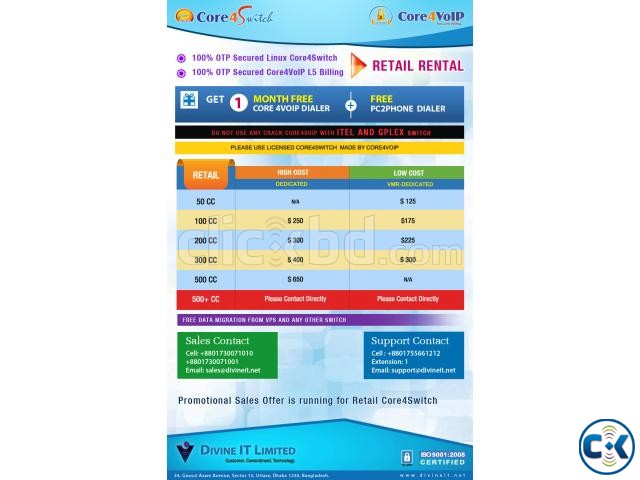 Be safe in your VoIP business by Core4Switch large image 0