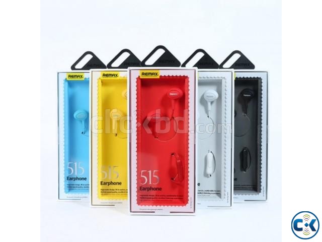 Original Remax 515 Stylish Earphone With Mic large image 0