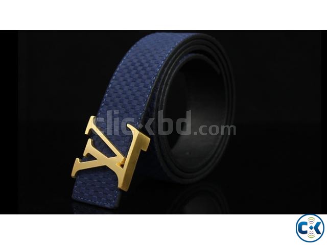 Blue color Louis Vuitton belt. large image 0