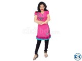 Shimanto Ltd.shiffon Georgette Casual Kurti - pink