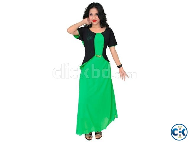 Shimanto Ltd.shiffon Georgette Casual Kurti - green large image 0
