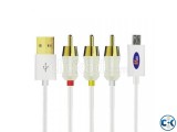 Mhl Micro Usb To Rca Hdtv Adapter Av Cable For Mobile Phone