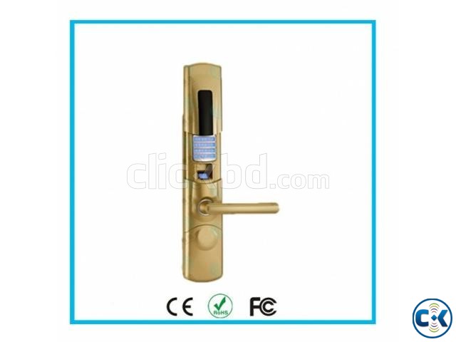 Fingerprint password digital hotel door lock large image 0