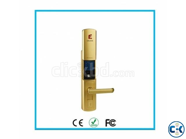 Biometric fingerprint hotel lock 100 users capacity fingerpr large image 0