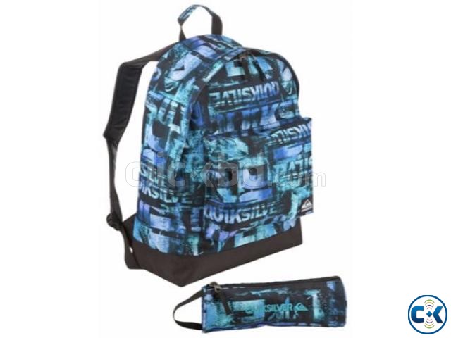 Quicksilver Backpack and Pencil Case Set - Blue large image 0