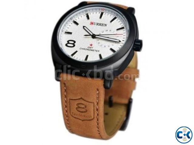 Curren Chronometer Quartz Leather Watch  large image 0