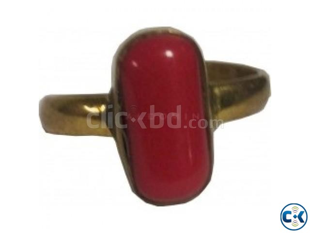 Aldomin Red Coral Gemstone Ring large image 0