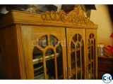 Original Ctg Teak Sagoon Showcase Cabinet