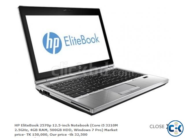 HP EliteBook 2570p 12.5-inch Notebook Core i5 tk30 000 large image 0