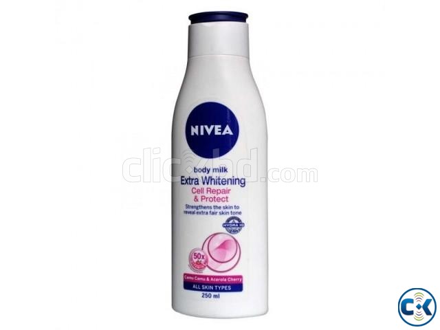 Nivea Body Milk Extra Whitening Cell Repair Protect Body L large image 0