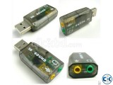 External 5.1 USB 3D Audio Sound Card for Laptop