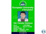 Plastic ID Card Print With less Print