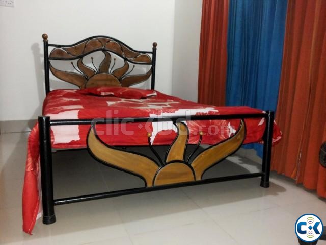 Semi double Steel Khat Steel Bed large image 0