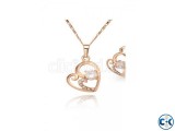 real heart gold plated heart jewellery necklace