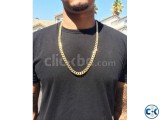 14K GOLD OVERLAY FIGARO CHAIN NECKLACE