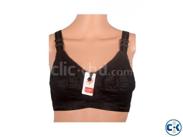 Guddi Black Cotton Comfort Bra large image 0