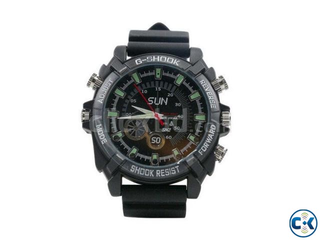 16GB HD 1080P Spy Watch Camera Waterproof Hidden DVR Camcord large image 0