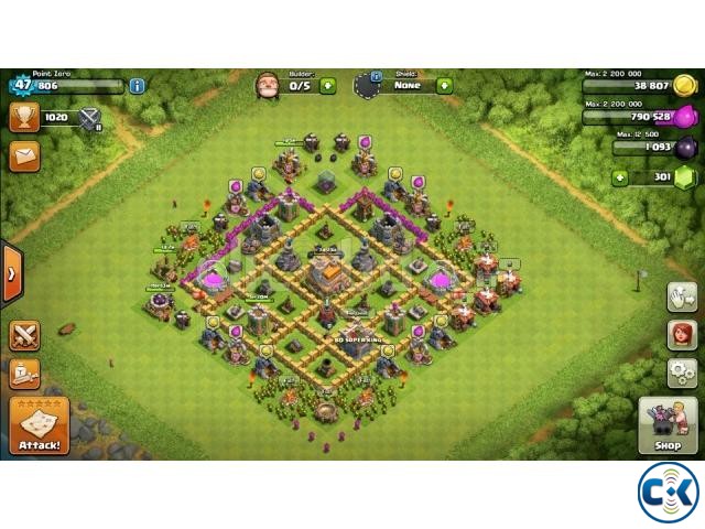 COC- Clash of Clan TH 8 with 5 Builders large image 0