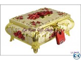 Exclusive Design Rose Metal Jewelry Box