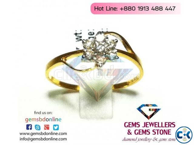 Diamond Ring with 18k yellow gold large image 0
