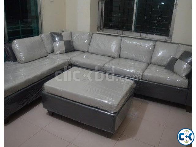 WHITE BLACK AMERICAN SOFA large image 0