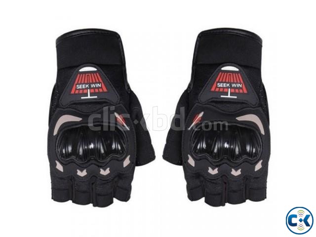 MOTORBIKE-GLOVES HALF FINGER large image 0