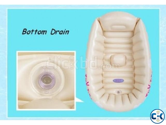 BABY INFANT TRAVEL INFLATABLE BATH TUB large image 0