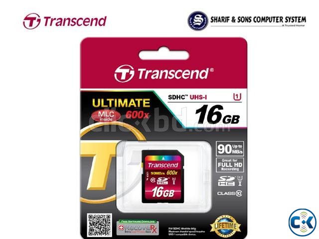 Transcend Memory Card SHXC SDHC Class 10 UHS-I 600x Ultimat large image 0