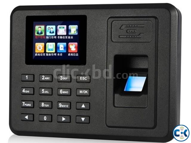 Latest fingerprint time attendance machine large image 0