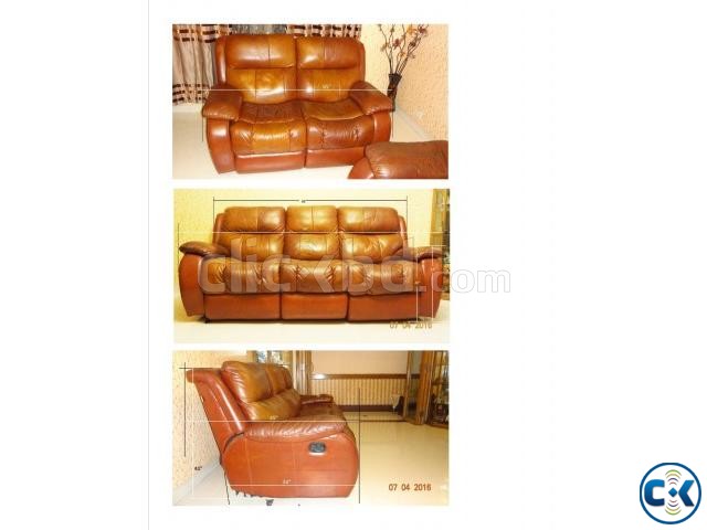 Sofa Leather Convertible Monti Carlo Italy  large image 0