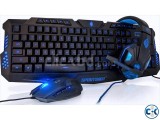 gaming accessories mouse keyboard headphones and gamepad