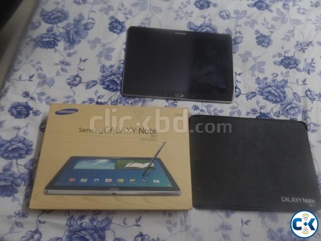 Samsung Note 10.1 2014 3G Black with cover and box large image 0